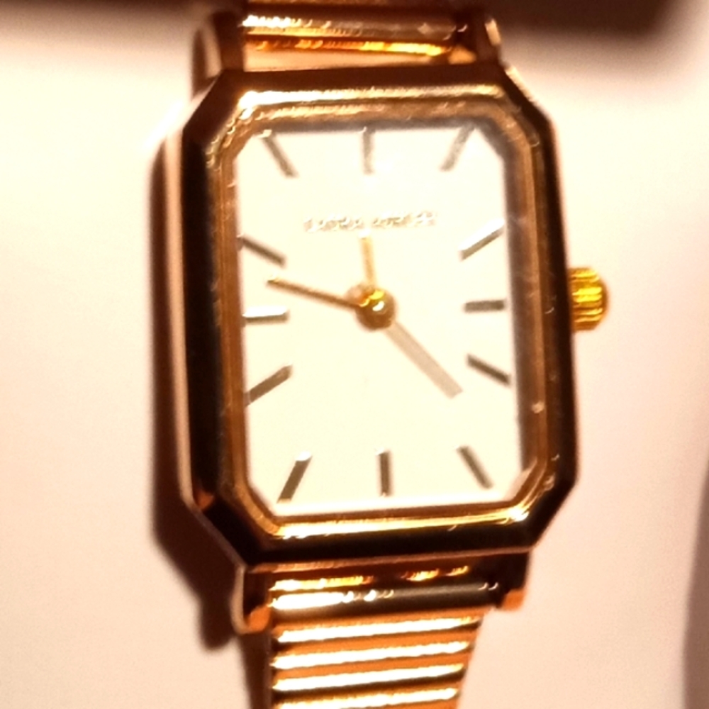 Laura Ashley Gold Rectangular Face Watch NWT - image 10